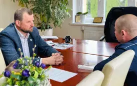 Spotkanie W&oacute;jta Gminy Dobrcz z Komendantem Policji
