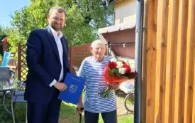 Pan Czesław Kocoń z Trzebienia (96. urodziny)