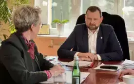 W&oacute;jt Gminy Dobrcz gości Posłankę Panią Agnieszkę Kłopotek