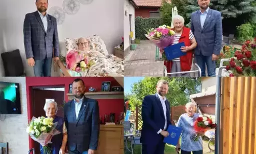 Zdjęcie do Najstarsi jubilaci w Gminie Dobrcz