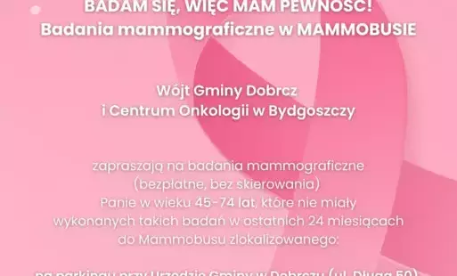 Zdjęcie do Mammobus ponownie w Gminie Dobrcz!