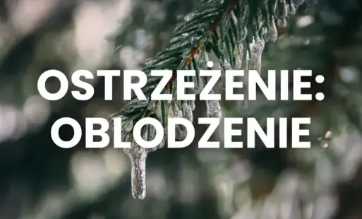 Zdjęcie do OSTRZEŻENIE: oblodzenie