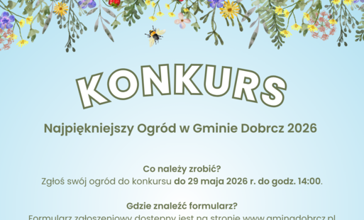 Zdjęcie do Najpiękniejszy Ogr&oacute;d w Gminie Dobrcz - edycja 2026