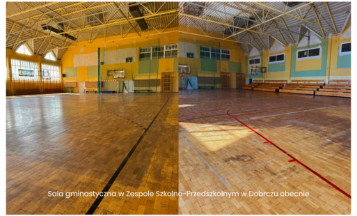 Zdjęcie do Podpisano umowę na modernizację sali gimnastycznej w Szkole Podstawowej w Dobrczu