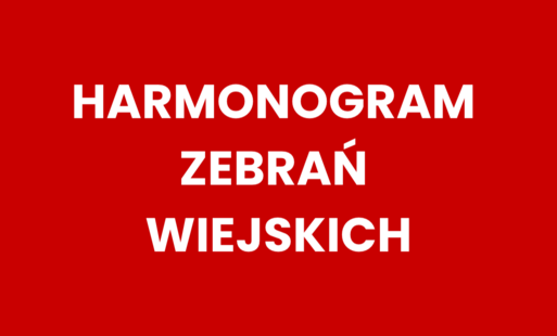 Zdjęcie do Harmonogram zebrań wiejskich 