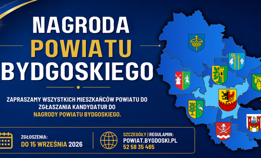 Zdjęcie do Zgłoś kandydata do Nagrody Powiatu Bydgoskiego!