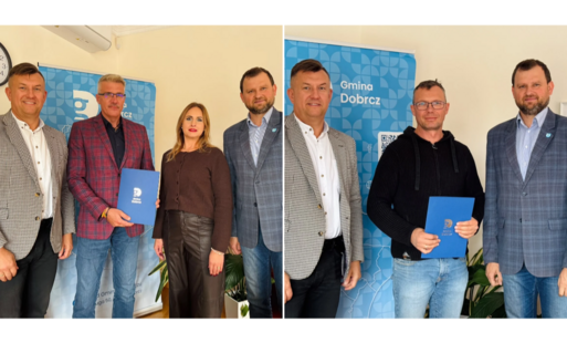 Zdjęcie do Podpisanie um&oacute;w na remont ul. Konwaliowej w Lin&oacute;wcu oraz ul. Szkolnej w Dobrczu